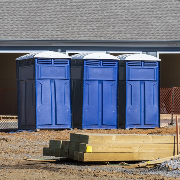 what is the cost difference between standard and deluxe porta potty rentals in East Enterprise